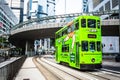 double deck tramway in Hong Kong